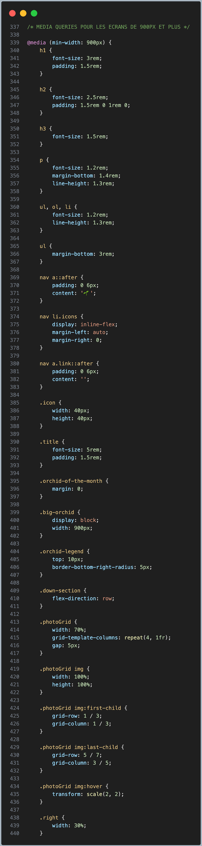 capture des media-queries